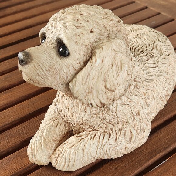 Sandicast Dog Figurine Realistic Puppy Sculpture, 8” Long x 5” High Collectible - Picture 6 of 15